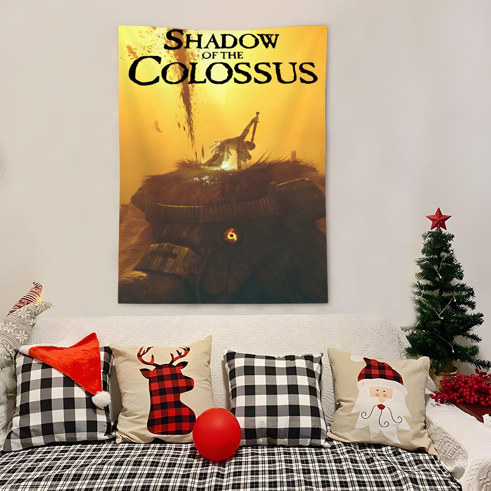 Game Sshadow Of The Colossus Tapestry Decoration Art Microfiber Background For Bedroom Living Bar Garden Outdoor Festival