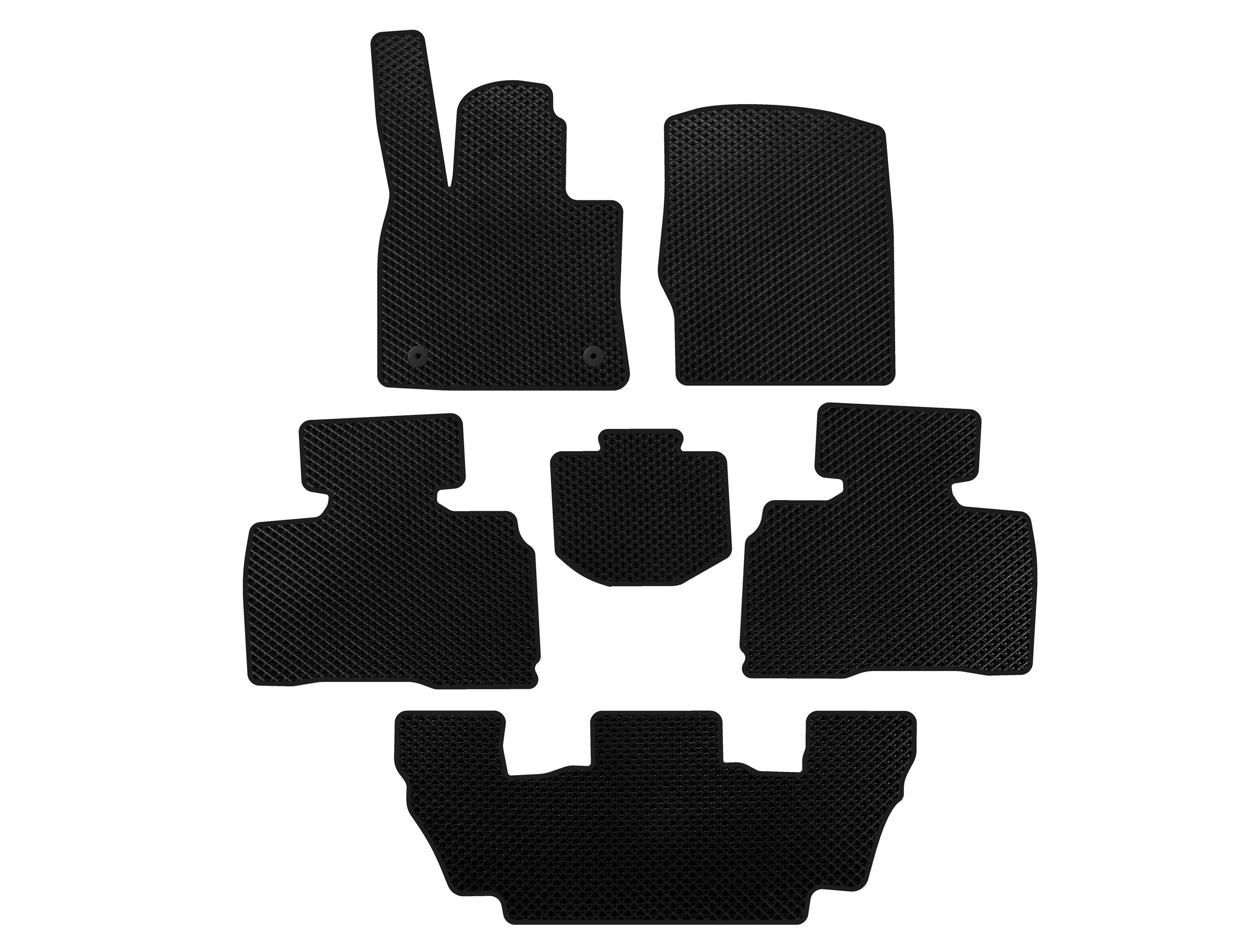 

Коврики EVA (3 ряда, 7-местный, Черный) для Ford Explorer 2019- рр