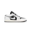 Jordan Air Jordan 1 Comfortable Abrasion Resistant Low top Skateboard Shoes Unisex Black White 553558-172(Team210-)