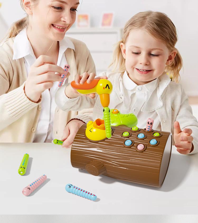 Early Education Worm-Catching Toy for Kids Ages 1-4