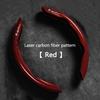 Hub Caps 2pcs Carbon Fiber Car Steering Wheel Cover Non-slip Protective Covers For Alfa Romeo Giulia Stelvio 147 156 166 159 GiuN