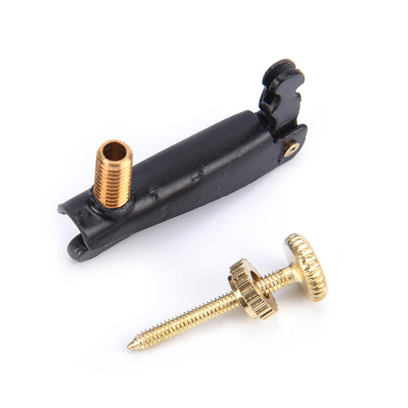 4X Musical Instruments Metal Tone Fine Tuner Adjuster For 4/4 3/4 Violin Black