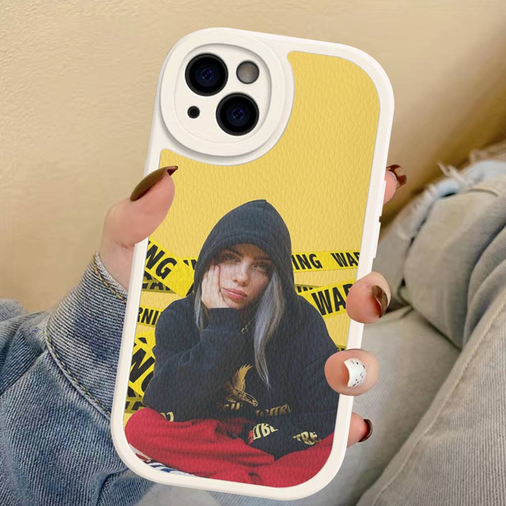 Pop Singer B-Billie Phone Case For IPhone 16 15 14 13 12 11 Pro Max Plus Leather Soft Cover
