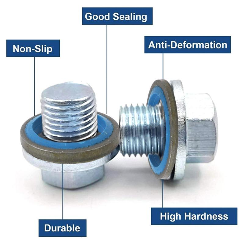 100 шт. прокладка из металлической резины для слива масла — фото 5
