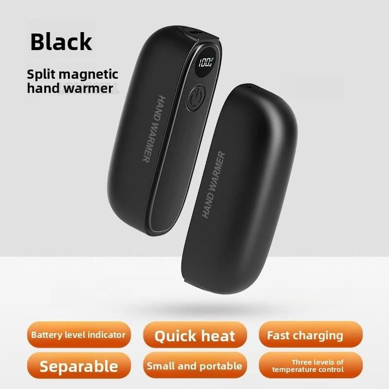 2-in-1 Magnetic Dual Electric Hand Warmer Portable Pocket Handwarmer 360° Surround Heating Warm Hands Treasure