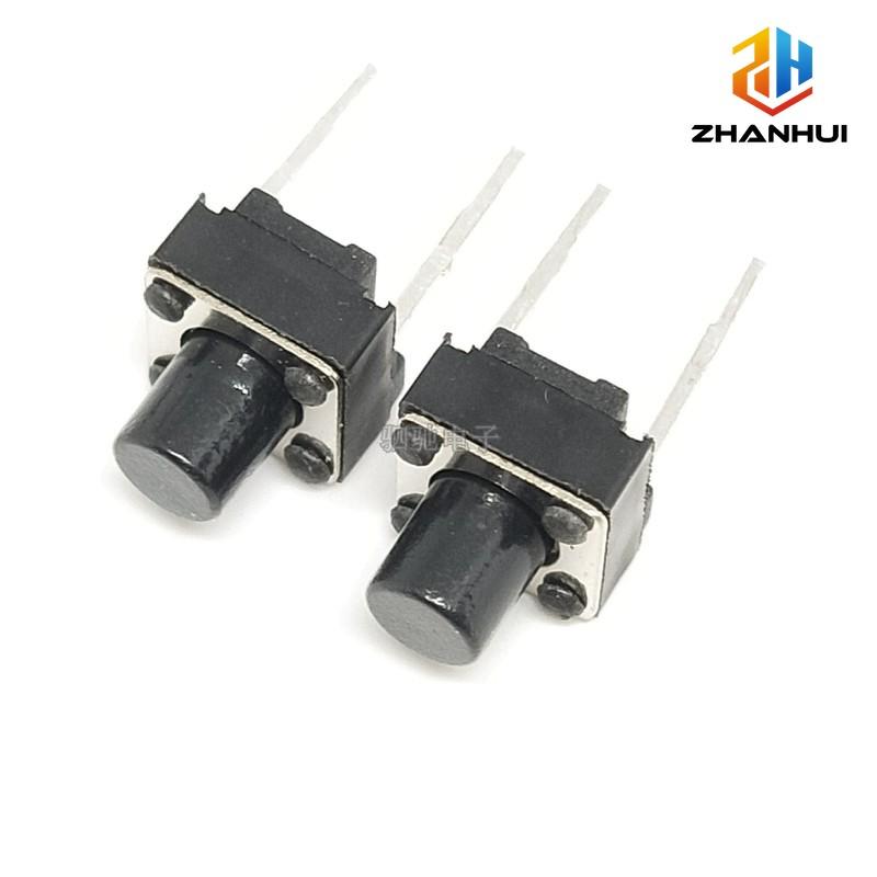 20/50/100Pcs 6x6mm Micro Tactile Switch 2 Pin Momentary Push Button 4.3-12mm Height Tact DIP Switch for Arduino DIY Electronics