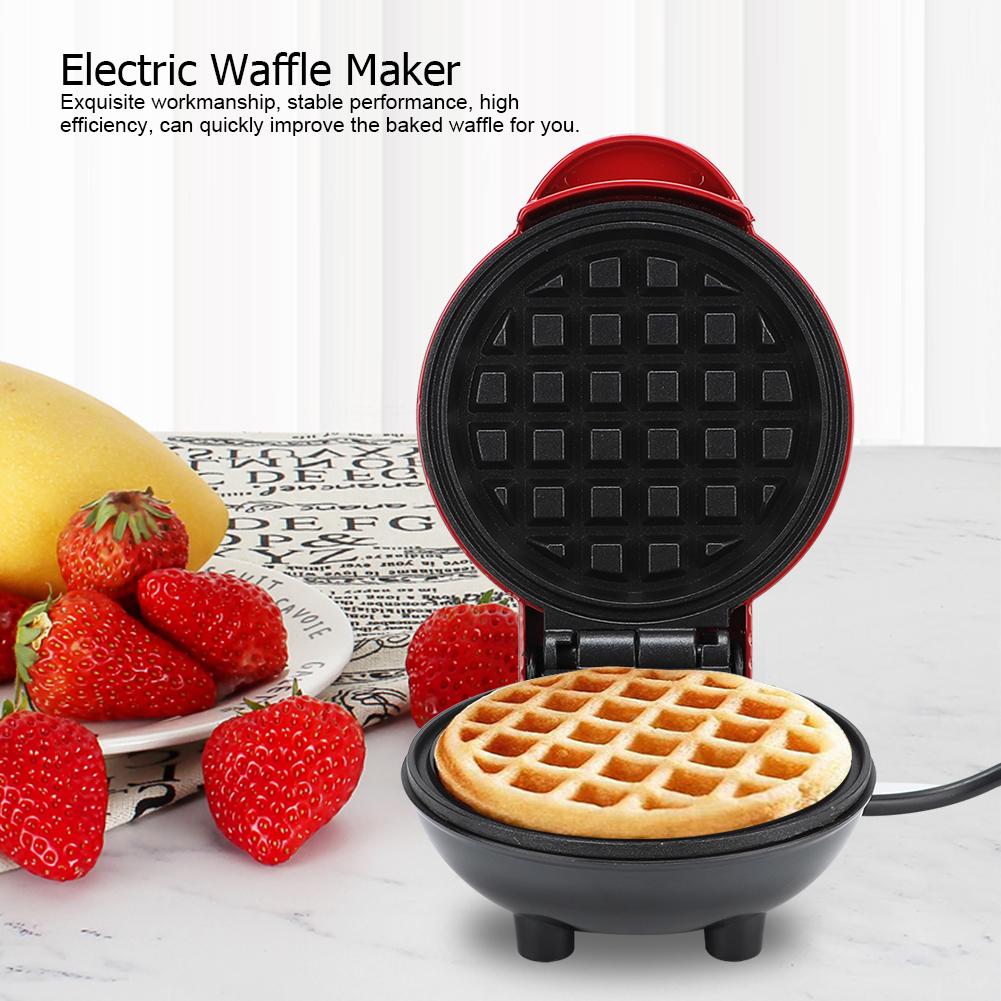 Household Mini Waffle Maker Electric Pancake Cake Making Machine Baking ToolsUK Plug 220 240V