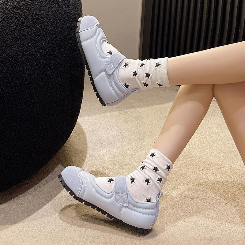 Fashion New Women's Shoes Fashion Round Toe Versatile Sport Style Casual Single Shoes for Women Zapatillas De Deporte 2024