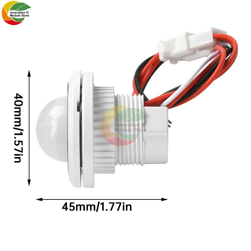DC 1.1-11V Adjustable Infrared Motion Sensor Switch Automatically Detects Adjustable Delay Sensors Probe Motion Sensor