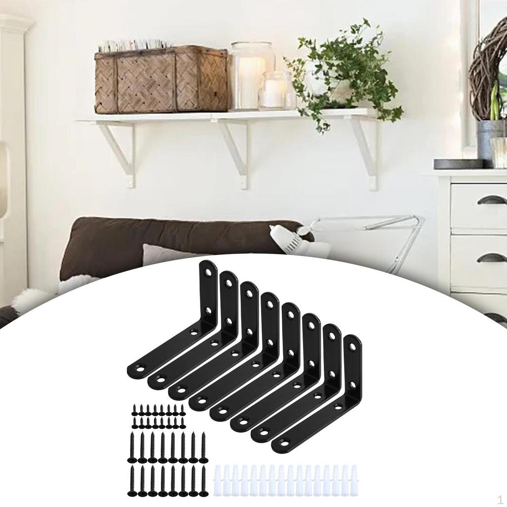 Wall Mount Shelf Supports - Pack of 8