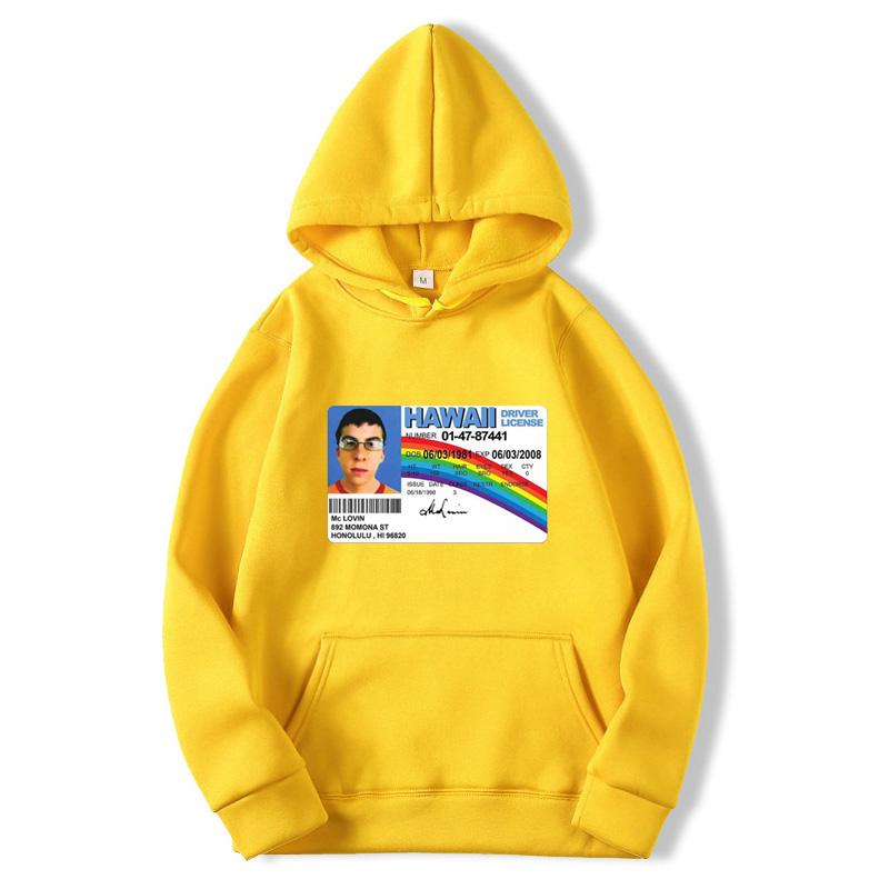 Harajuku-ropa de calle Mclovin con tarjeta de identificación