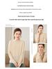 Women’s Cashmere Pile Collar Sweater - High Collar, Knitted, Loose Fit, Slim Inner Layer