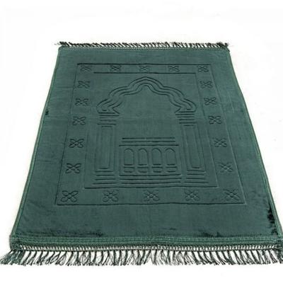 Alfombra de oración con base antideslizante de terciopelo de lujo | Alfombrilla de oración de felpa | Lux Suave Sejadah | Regalos islámicos para el hogar | regalo para musulmanes | Regalos Hajj Umrah