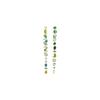 Gema Pave Color Block Gold Plated Earrings Women's Green 5657390