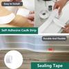 Bathtub Corner Sealant Tape PVC Waterproof Wall Sticker Self Adhesive for Toilet Bathroom Kitchen Accessories Shower Bath