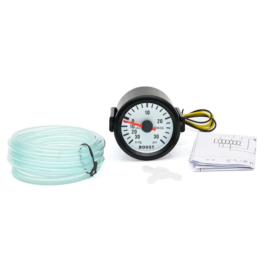 52mm 12V Car Water Temp Gauge Turbo Boost Meter Oil Press Gauge Voltage Indicator Pointer For 12V Car Vehicle Auto Accessories