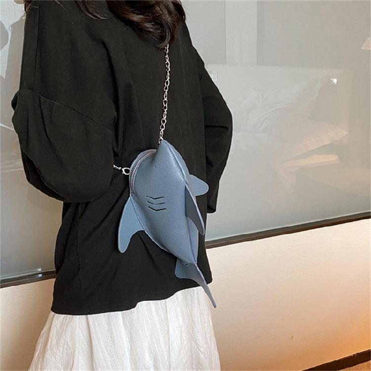 Playful Cartoon Animal Shape Women's PU Shoulder Bags Chain Sling Crossbody Bag