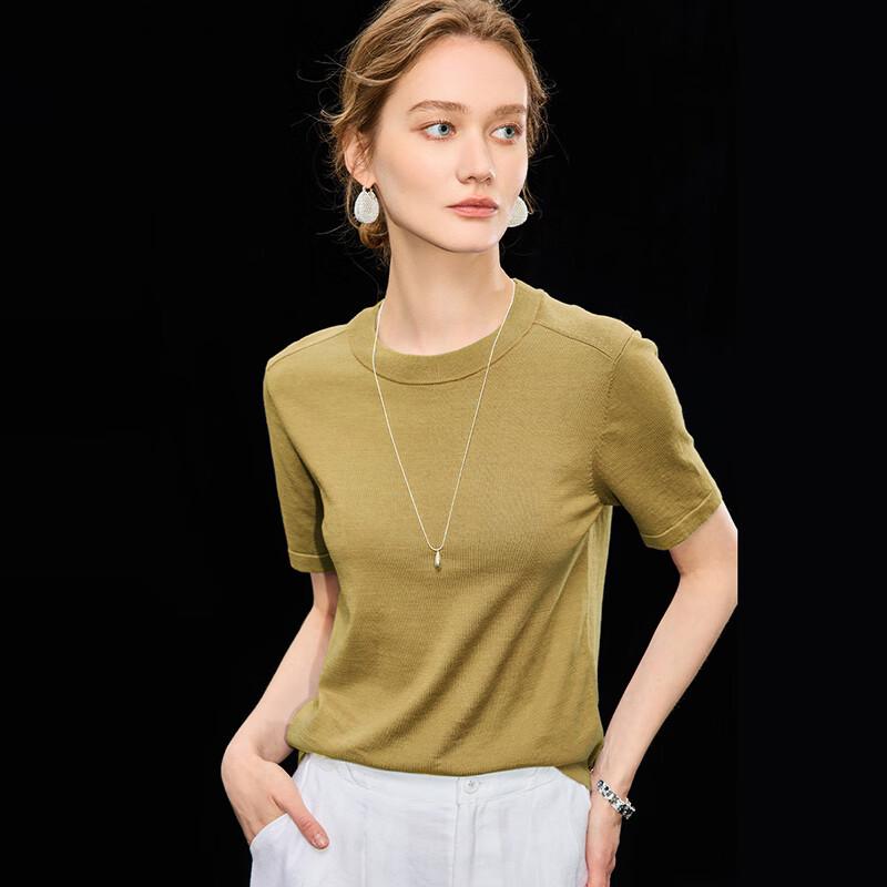 Fog Path Women s Summer Round Neck Knit T-Shirt M