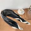 70 simulated silk scarf square scarf women's fashion letter printing small square scarf workplace decoration scarf scarf