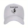 Piano Unisex Graphic Baseball Cap Polyester Adjustable Casual Unisex Golf Travel Hat