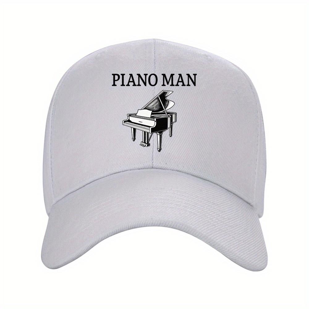 Piano Unisex Graphic Baseball Cap Polyester Adjustable Casual Unisex Golf Travel Hat