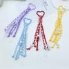 Creative Candy Color Series Lace Ribbon Braided Lanyard Miu Style Climbing Rope Car Keychain Bag Hanging