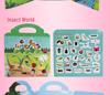 Cross-Border DIY Children's Sticker Activity Book - Early Education & Focus Training with Removable, Reusable Stickers