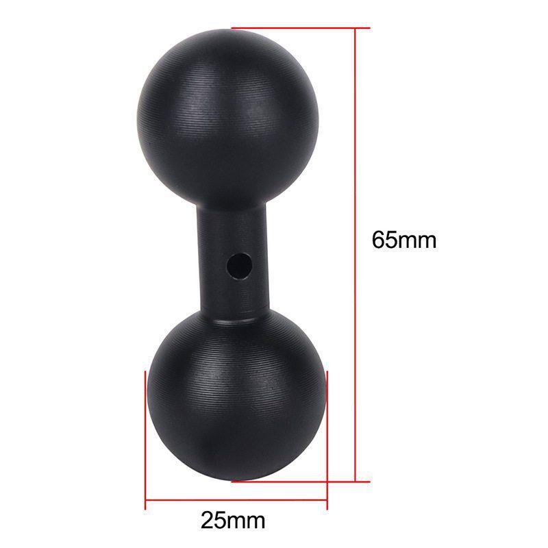 13-25mm Aluminum Alloy Ball Head Phone Car Mount Extension Rod with 1/4" Connector