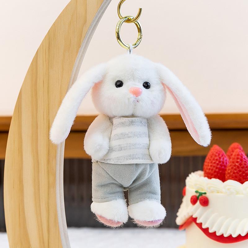 Cartoon Animal Plush Toy Keychain With Soft Fabric For Bag Decor And Collectible Gifts