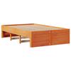 Solid Wood Bed without Mattress with Drawers 120 x 200 cm