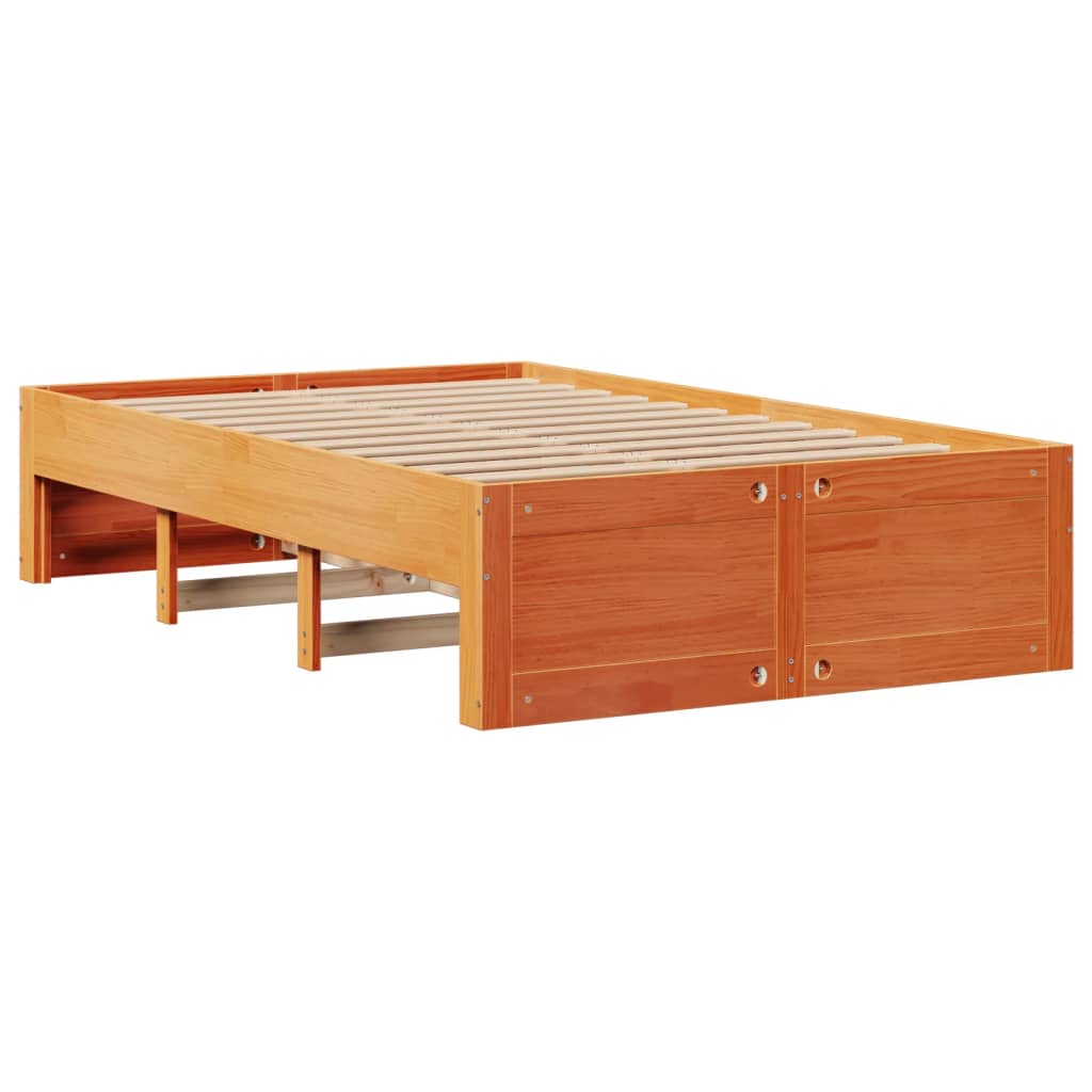 Solid Wood Bed without Mattress with Drawers 120 x 200 cm