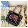 Handbag women's new retro embroidery large-capacity cloth bag Chaoqin shoulder crossbody