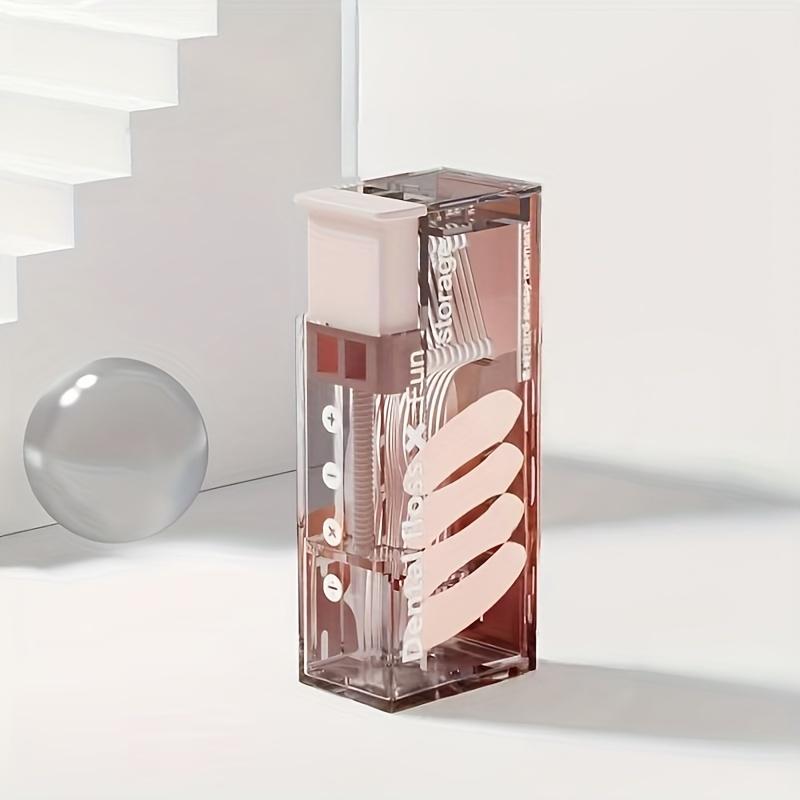 Portable Floss Dispenser Includes 10Pcs Floss Automatic Ejectable Floss Organiser Oral Care Press-on Disposable Flossing Sticks