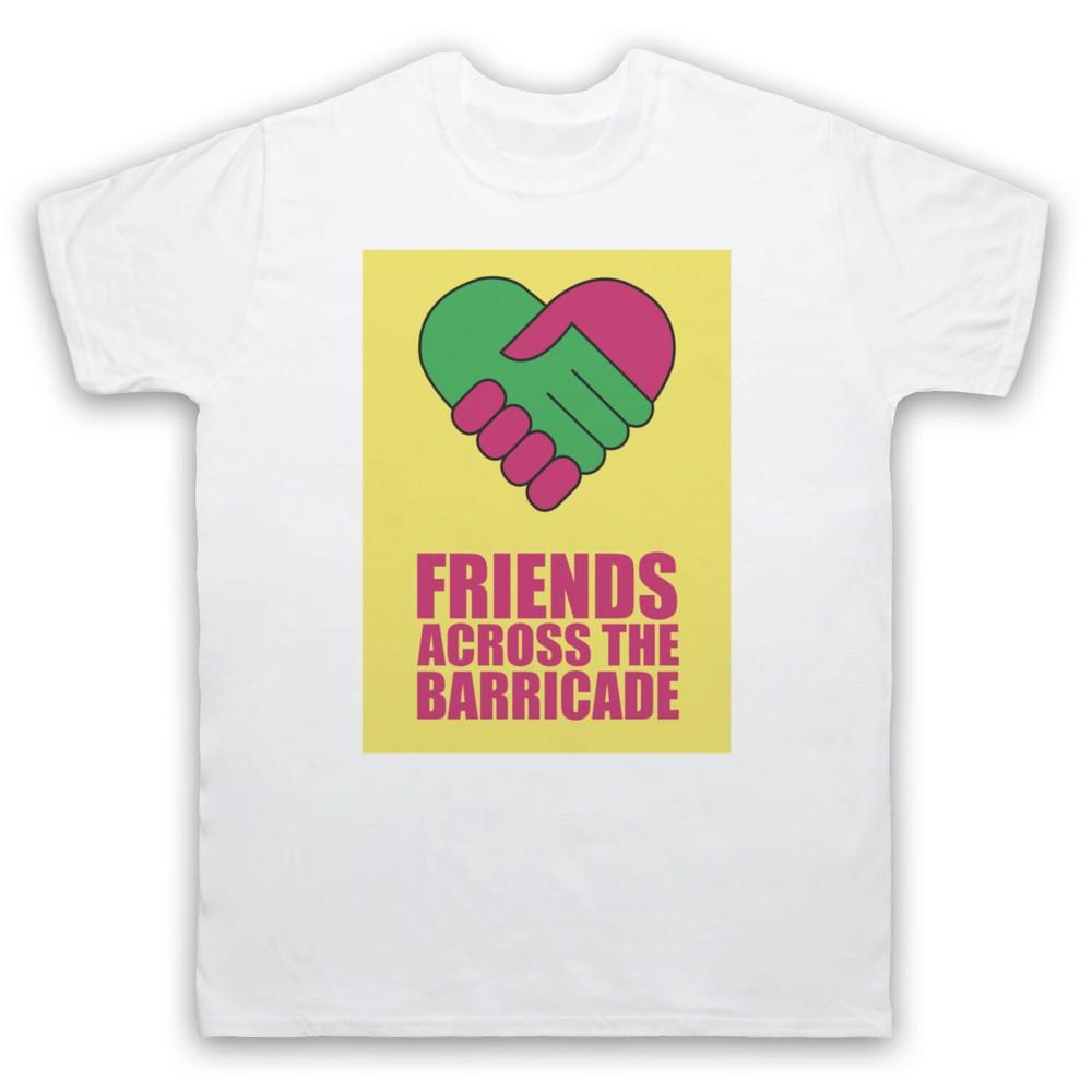 Vrienden Over De Barricade Hart Handdruk Grafisch T-shirt