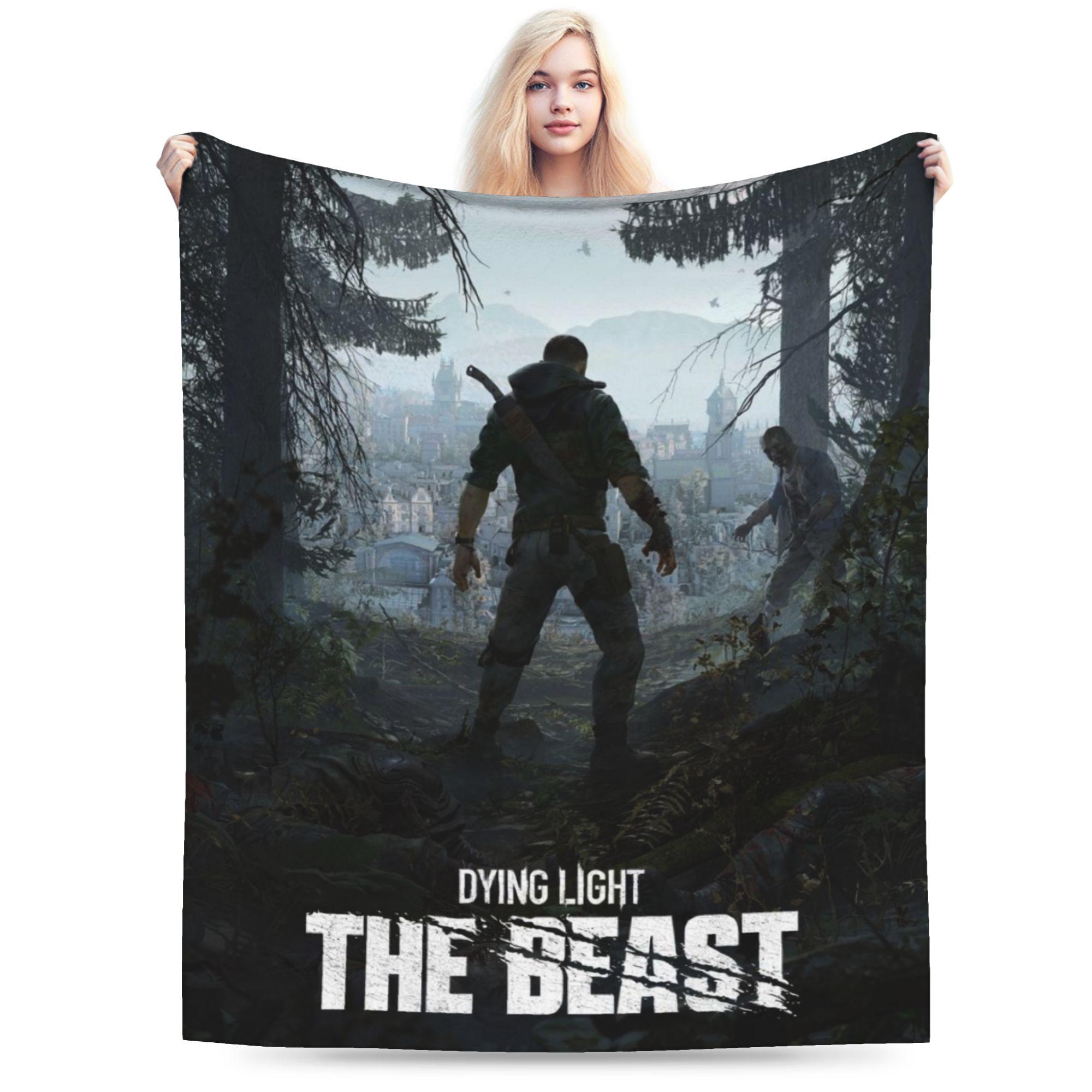 Funny Dying Light The Beast game Blankets Ultra-Soft Fleece Comfortable Throw Blanket Machine Washable 75x90cm