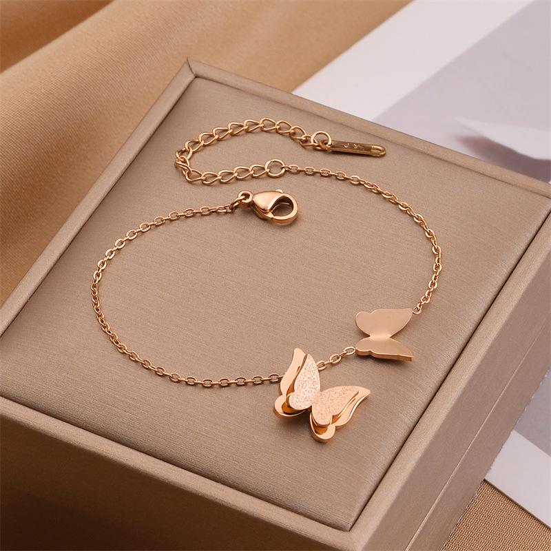 Koreanisches Dongdaemun Titanstahl Damenmode Armband - Edelstahl, High-End, Grenzüberschreitendes Design.