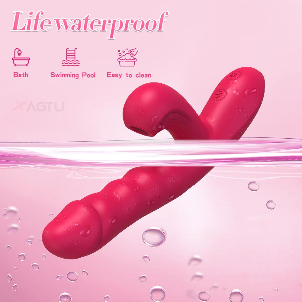 Sucking Dildo Thrusting Vibrator with Female Masturbation Clit Sucker Clitoris Vacuum Stimulator Adult Goods Sex Toys for Women