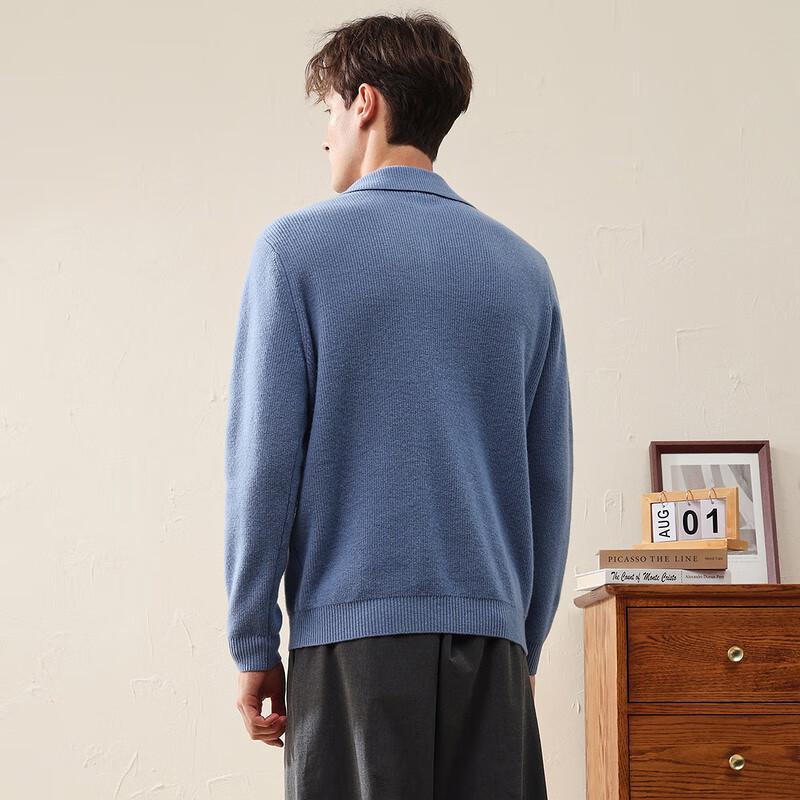 Men's Half-Zip Thick Wool Sweater