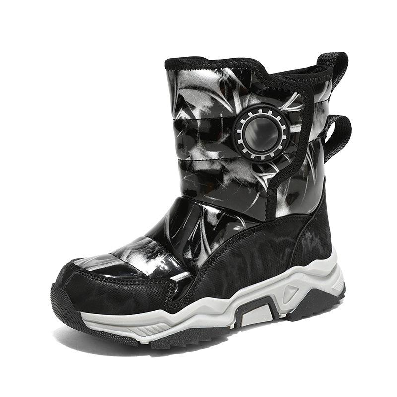 2024 Kids' Mid-Calf Winter Snow Boots for Boys and Girls