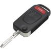 Jingyuqin 1/2/3/4 Buttons Car Remote Folding Flid Key Shell Cover For Mercedes For Benz B200 A160 W124 W202 W210 HU39 HU64