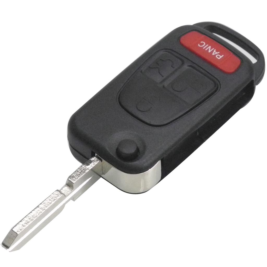Jingyuqin 1/2/3/4 Buttons Car Remote Folding Flid Key Shell Cover For Mercedes For Benz B200 A160 W124 W202 W210 HU39 HU64