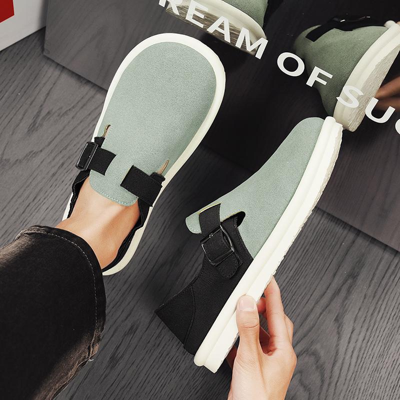 Men’s Slip on Casual Shoes Students Skateboard Shoes Over Sized