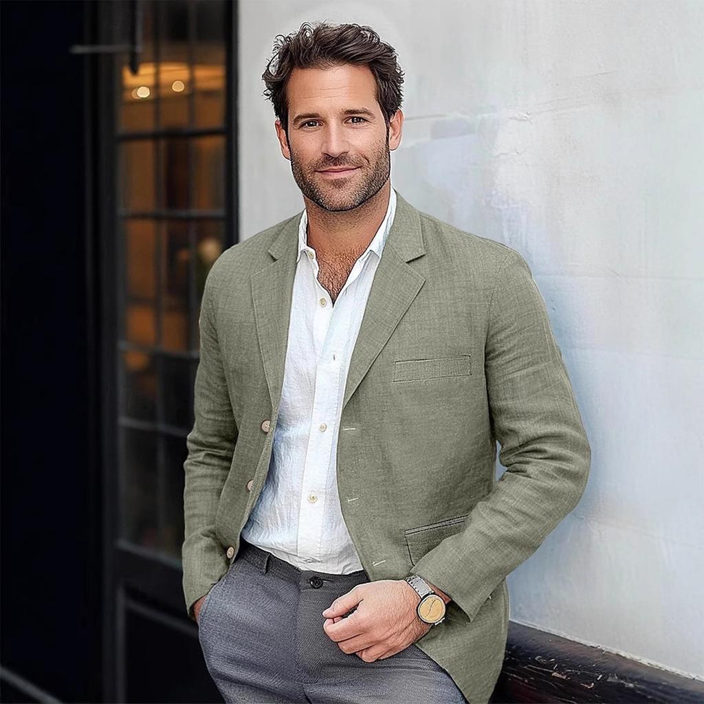 Pánský jednořadý britský módní ležérní oblek sako pro mládež