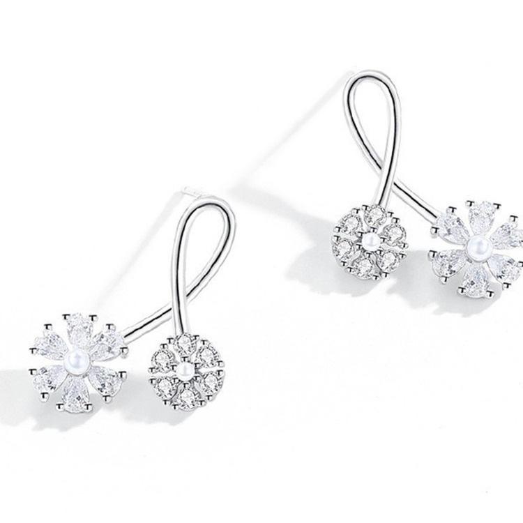 S925 Silver Sunflower Stud Earrings: Trendy Retro Light Luxury for Women, 2022