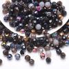 32 Colorful Crystal Glass Football Beads for DIY Jewelry and Phone Chains