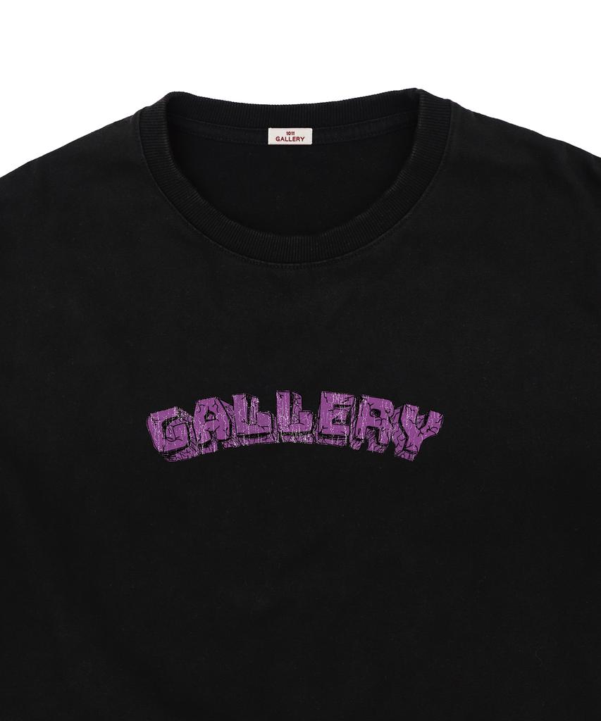 1011 GALLERY Crack Gallery T-Shirts - Black