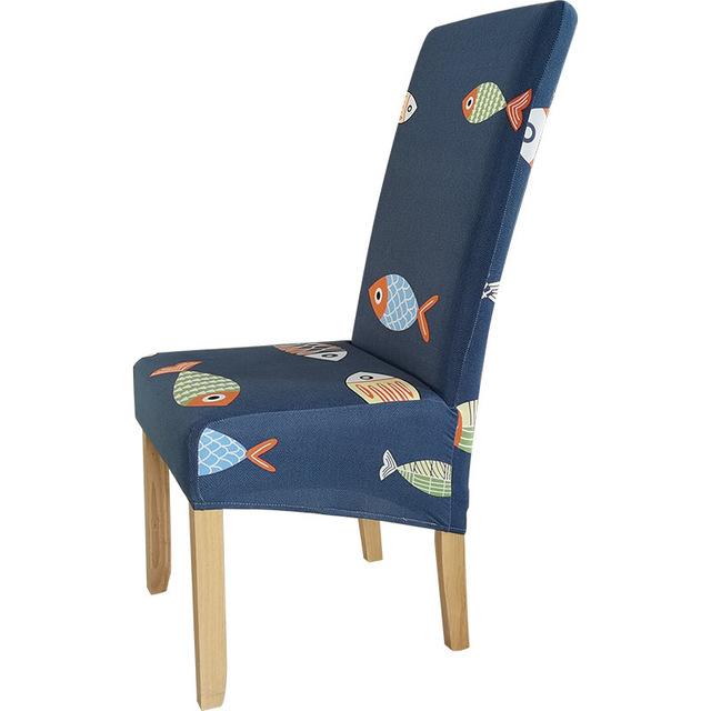 Xl Size Printed Chair Cover Geometric Look High Back Chair Covers Designed For Dining Room Area Wedding Hotel Kitchen Home Stretch Chair Case