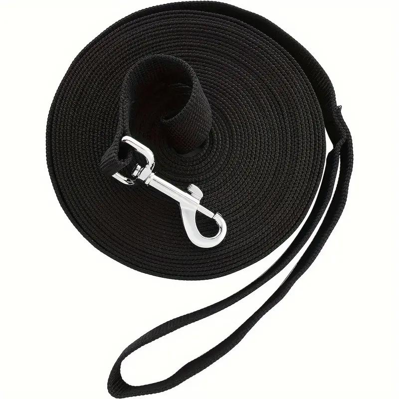 20 ft Thick Polypropylene Ribbon Running Leash - Eco-Friendly Collar (Black,1.6*600CM) чёрный