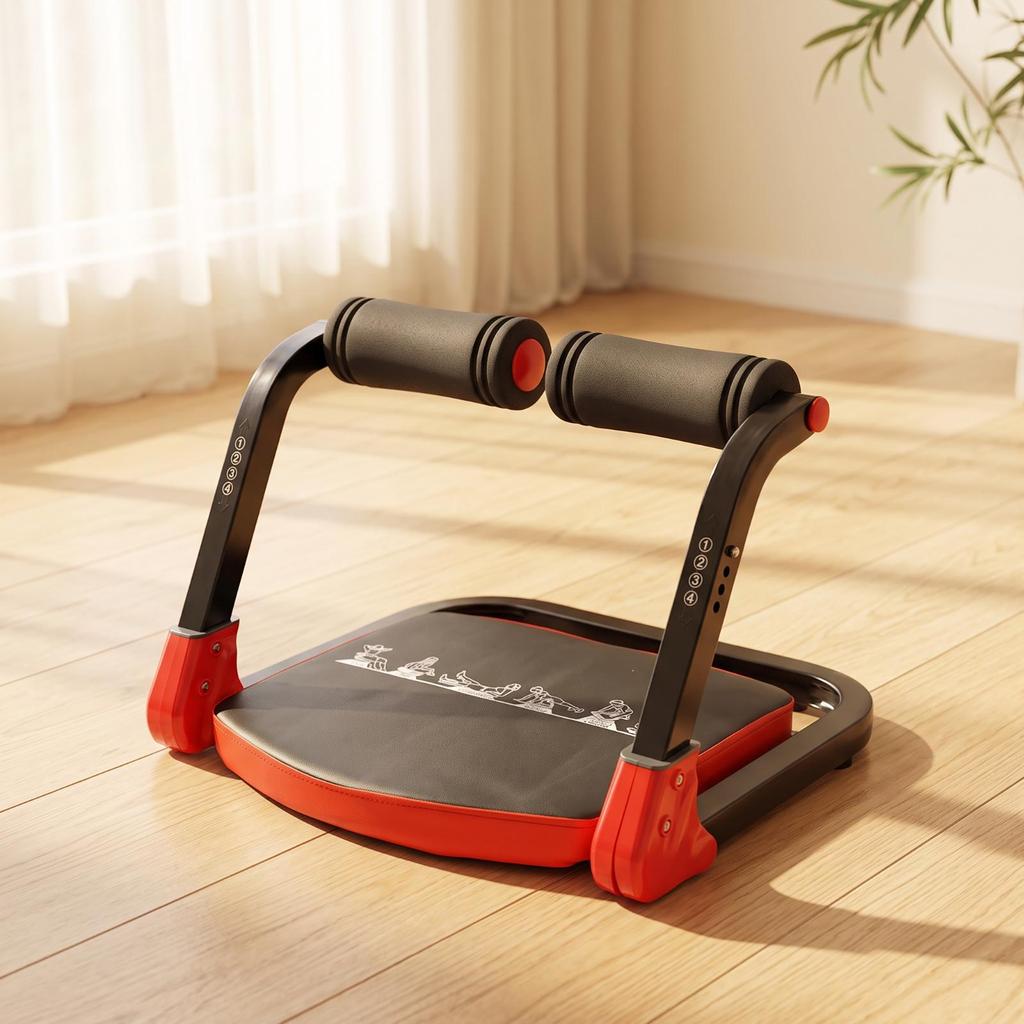 Compact Ab Midsection Workout | Space-Saving, Sit-up Exercise Equipment,