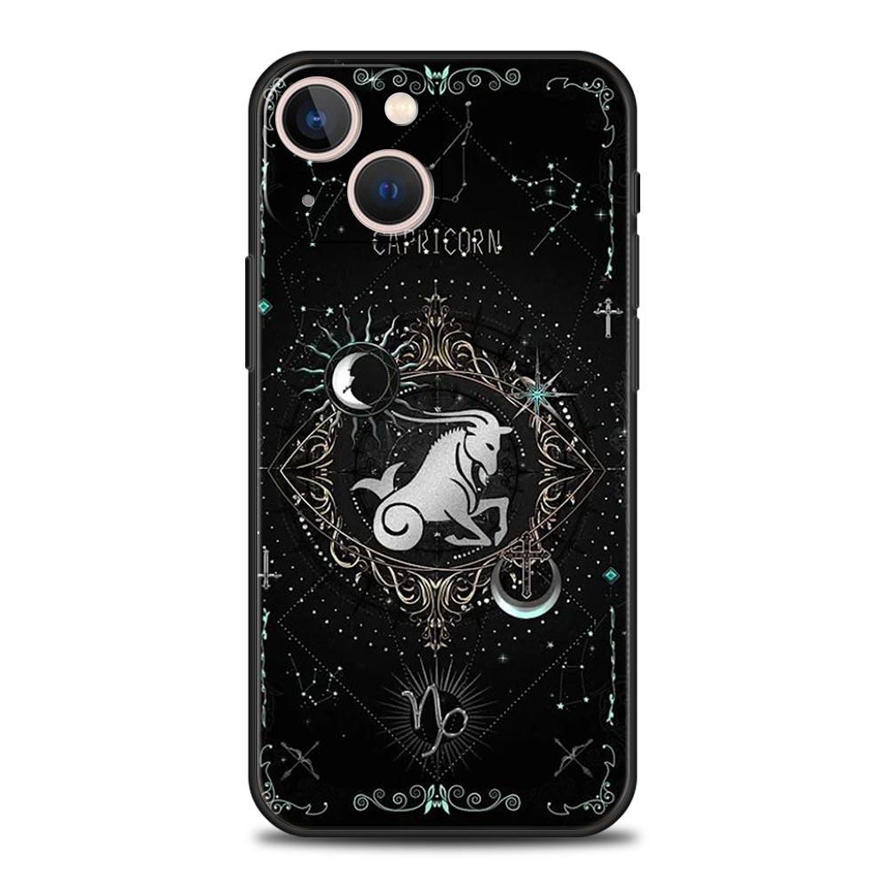 Constellation Phone Case For iPhone 17 16 15 Pro Max 11 12 13 14 7 8 Plus SE 2020 X XR XS Cover Soft Black